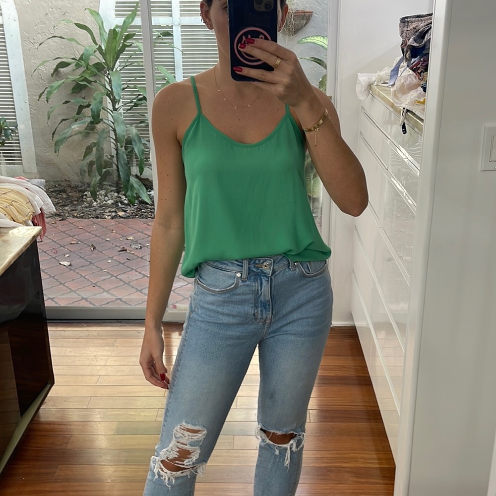 Top shop green top